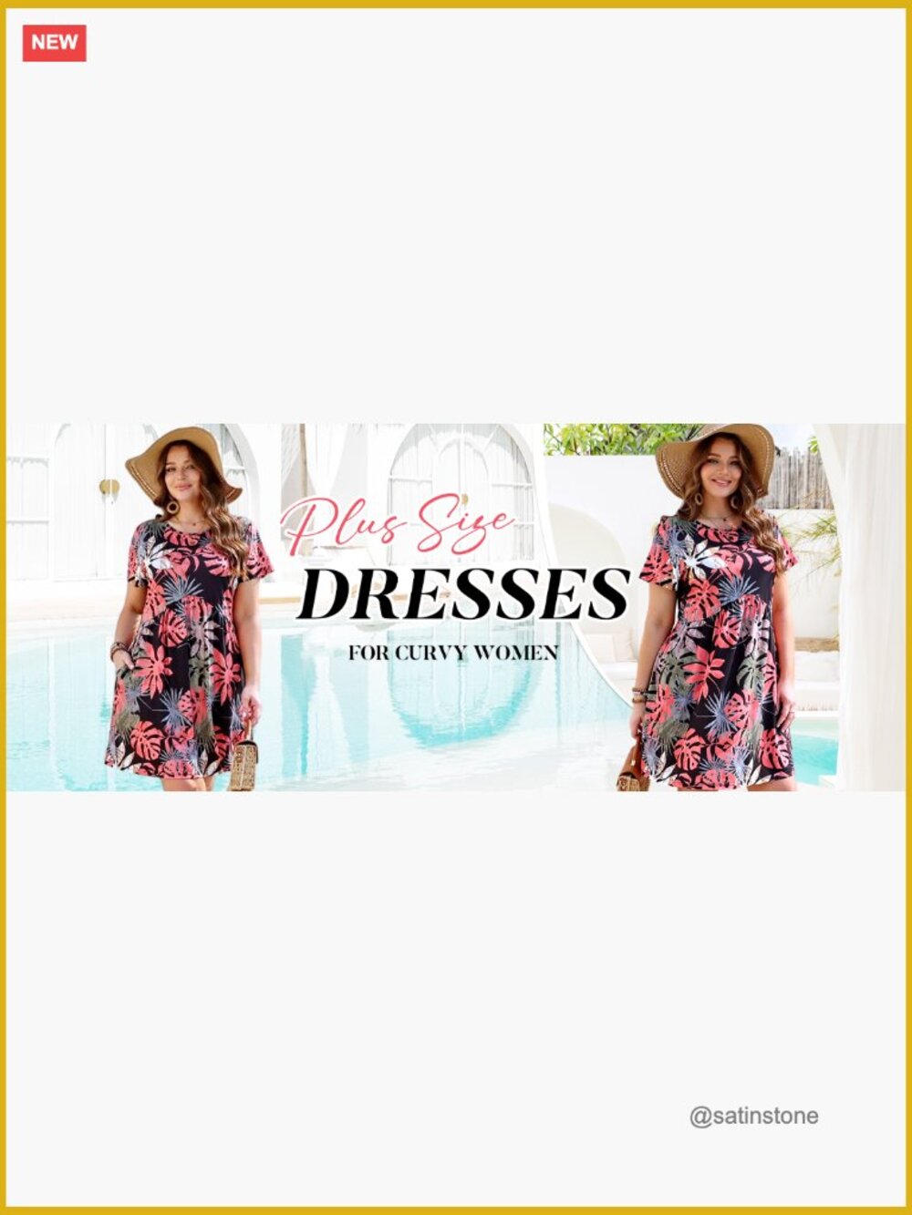 Short Sleeve Crew Neck Casual Maternity Dress with Pockets Empire Waist A-Line - Picture 7 of 7